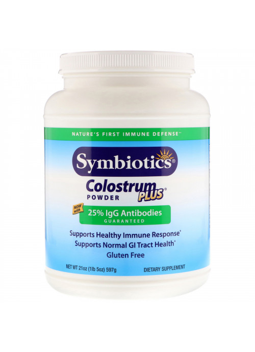 Symbiotics, Colostrum Plus, Powder, 1.3 lbs (597 g)