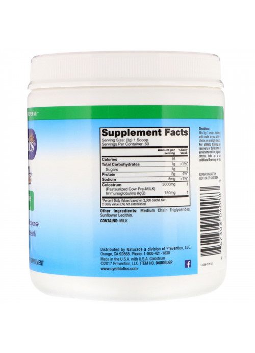Symbiotics, Colostrum Plus, Powder, 6.3 oz (180 g)