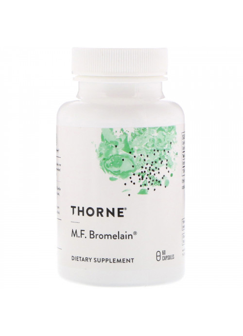 Thorne Research, M.F. Bromelain, 60 Capsules