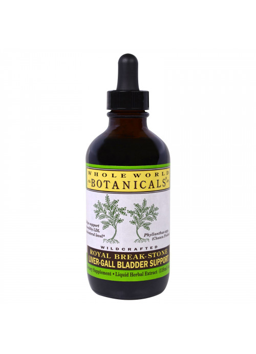 Whole World Botanicals, Royal Break-Stone, Liver-Gall Bladder Support, 4 oz (118 ml)