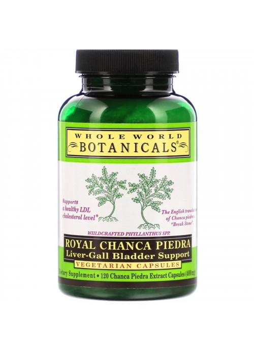 Whole World Botanicals, Royal Chanca Piedra, Liver-Gall Bladder Support, 400 mg, 120 Vegetarian Capsules