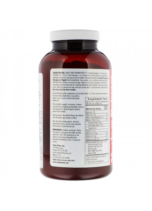 Yerba Prima, Daily Fiber Formula, 12 oz (340 g)