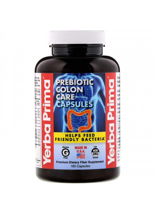 Yerba Prima, Prebiotic Colon Care, 180 Capsules
