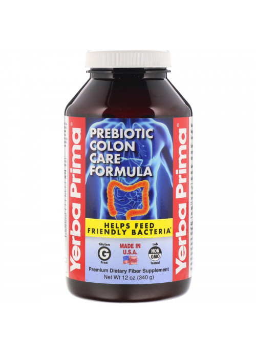 Yerba Prima, Prebiotic Colon Care Formula, 12 oz (340 g)