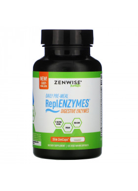 Zenwise Health, Daily Pre-Meal, ReplENZYMES, Digestive Enzymes, 125 Vegetarian Capsules