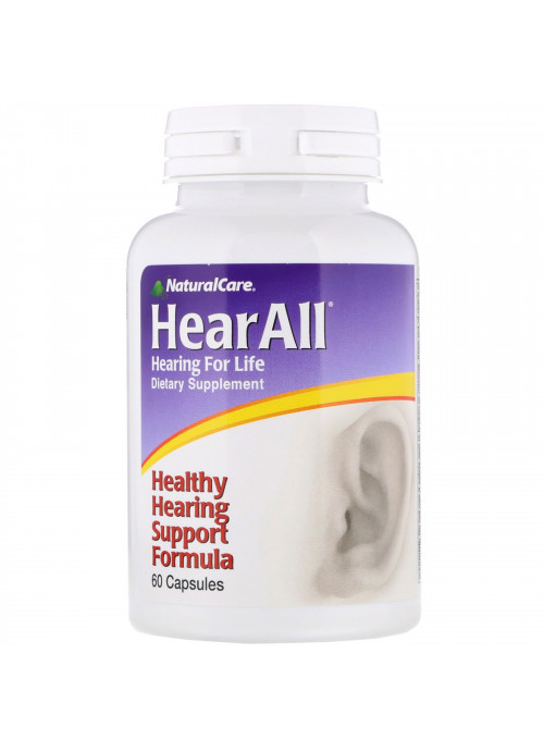 NaturalCare, HearAll, Healthy Hearing Support Formula, 60 Capsules