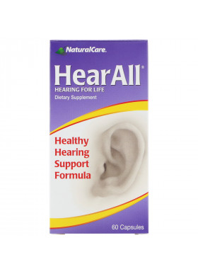 NaturalCare, HearAll, Healthy Hearing Support Formula, 60 Capsules