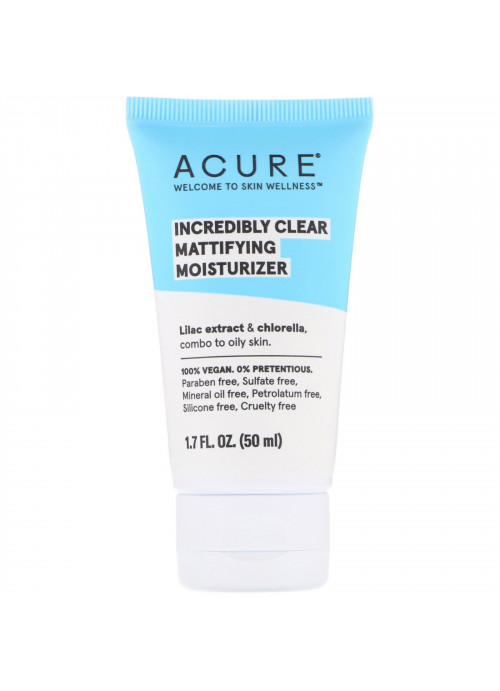 Acure, Incredibly Clear, Mattifying Moisturizer, 1.7 fl oz (50 ml)