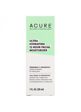 Acure, Ultra Hydrating 12 Hour Facial Moisturizer, 1 fl oz (30 ml)