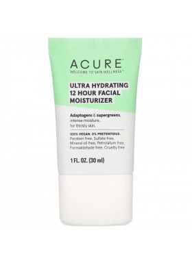 Acure, Ultra Hydrating 12 Hour Facial Moisturizer, 1 fl oz (30 ml)
