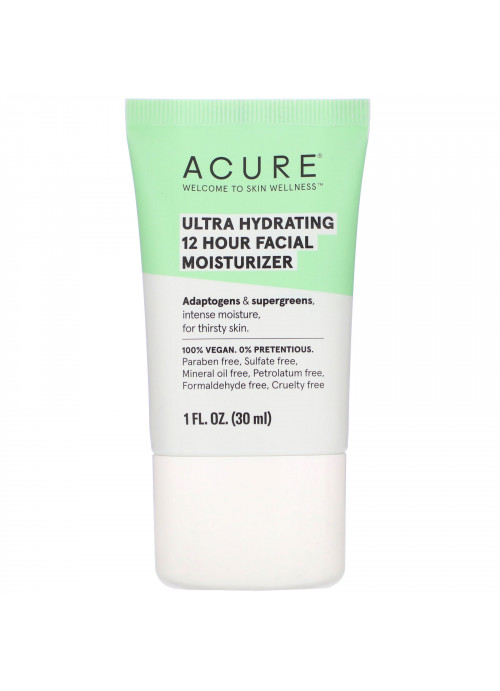 Acure, Ultra Hydrating 12 Hour Facial Moisturizer, 1 fl oz (30 ml)