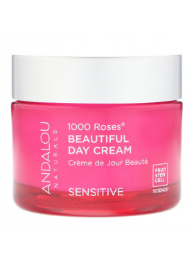 Andalou Naturals, 1000 Roses Beautiful Day Cream, Sensitive, 1.7 oz (50 ml)