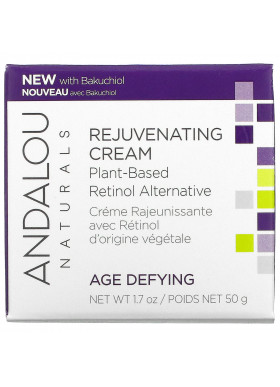 Andalou Naturals, Rejuvenating Cream, Plant-Based Retinol Alternative, Age Defying, 1.7 oz (50 g)