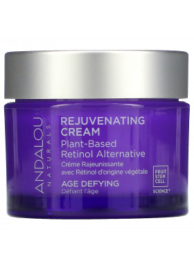 Andalou Naturals, Rejuvenating Cream, Plant-Based Retinol Alternative, Age Defying, 1.7 oz (50 g)