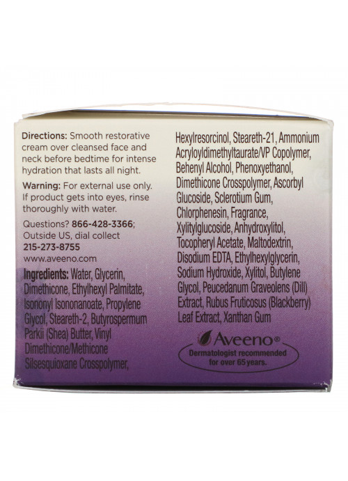 Aveeno, Absolutely Ageless, Restorative Night Cream, 1.7 oz (48 g)
