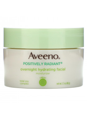 Aveeno, Active Naturals, Positively Radiant, Overnight Hydrating Facial Moisturizer, 1.7 oz (48 g)