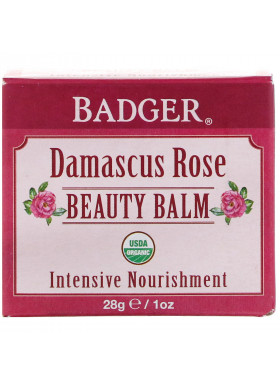 Badger Company, Organic, Beauty Balm, Damascus Rose, 1 oz (28 g)