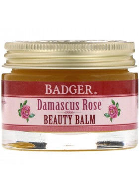 Badger Company, Organic, Beauty Balm, Damascus Rose, 1 oz (28 g)