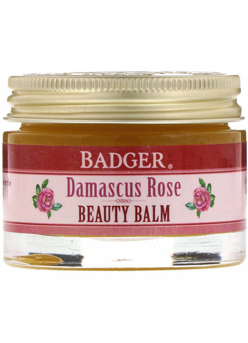 Badger Company, Organic, Beauty Balm, Damascus Rose, 1 oz (28 g)