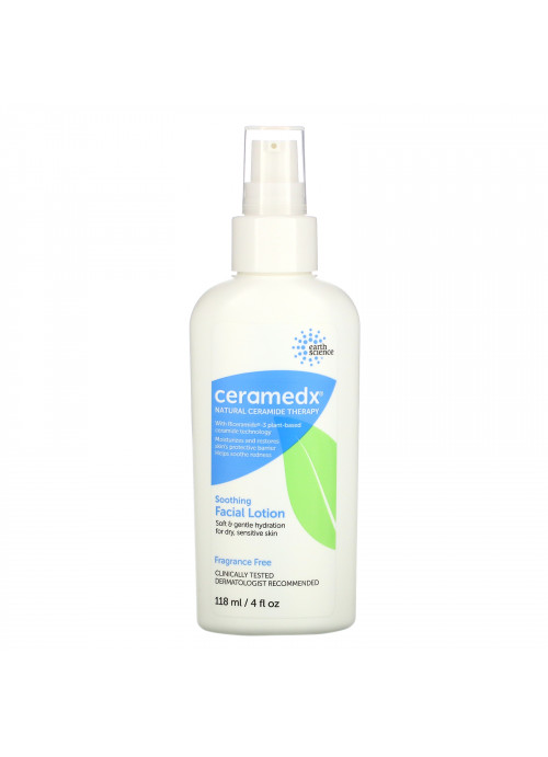 Ceramedx, Soothing Facial Lotion, Fragrance Free, 4 fl oz (118 ml)