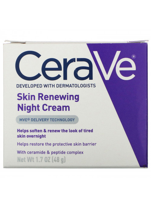 CeraVe, Skin Renewing Night Cream, 1.7 oz (48 g)
