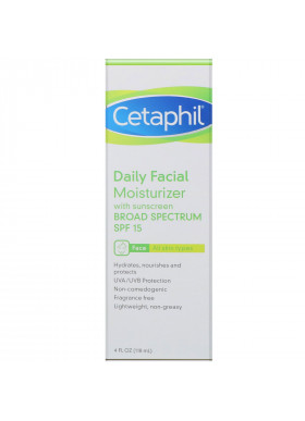 Cetaphil, Daily Facial Moisturizer, SPF 15, 4 fl oz (118 ml)
