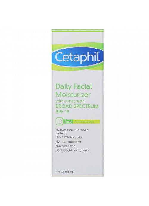Cetaphil, Daily Facial Moisturizer, SPF 15, 4 fl oz (118 ml)