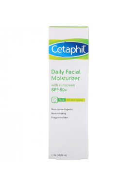 Cetaphil, Daily Facial Moisturizer, SPF 50+, 1.7 fl oz (50 ml)