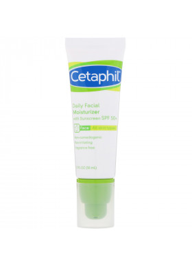 Cetaphil, Daily Facial Moisturizer, SPF 50+, 1.7 fl oz (50 ml)