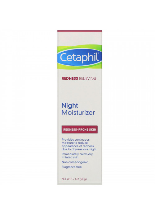 Cetaphil, Redness Relieving, Night Moisturizer, 1.7 oz (50 g)