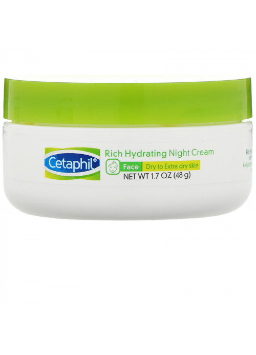 Cetaphil, Rich Hydrating Night Cream with Hyaluronic Acid, 1.7 oz (48 g)
