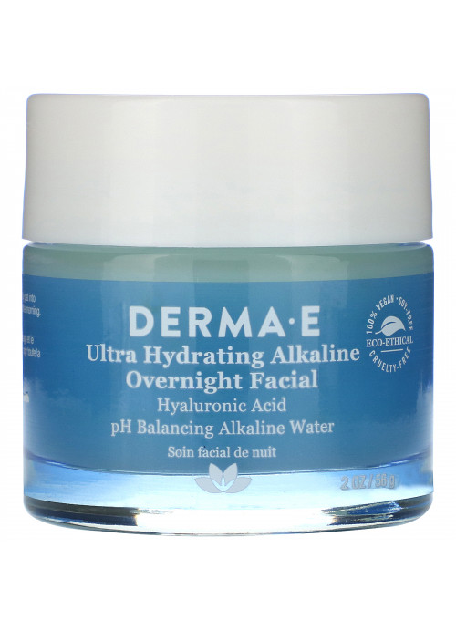 Derma E, Ultra Hydrating Alkaline Overnight Facial, 2 oz (56 g)