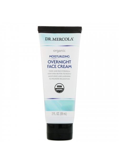 Dr. Mercola, Organic Moisturizing Overnight Face Cream, 2 fl oz (59 ml)