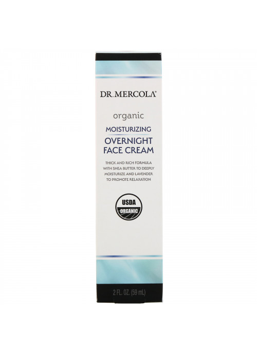 Dr. Mercola, Organic Moisturizing Overnight Face Cream, 2 fl oz (59 ml)
