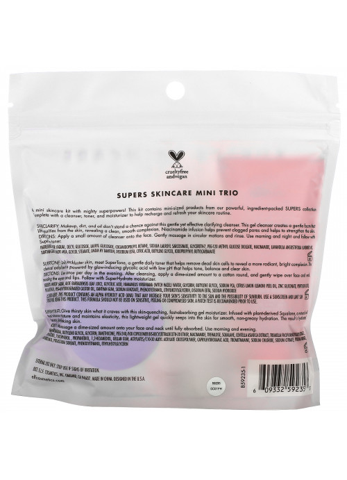 E.L.F., Supers Skincare Mini Trio, 3 Piece Set