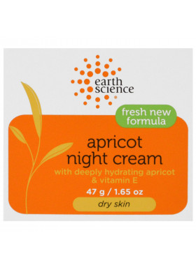 Earth Science, Apricot Night Cream, 1.65 oz (47 g)