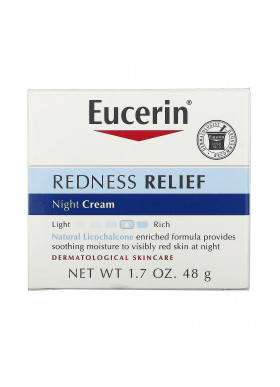 Eucerin, Redness Relief, Dermatological Skincare, Night Creme, 1.7 oz (48 g)