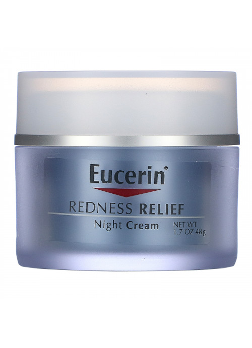 Eucerin, Redness Relief, Dermatological Skincare, Night Creme, 1.7 oz (48 g)