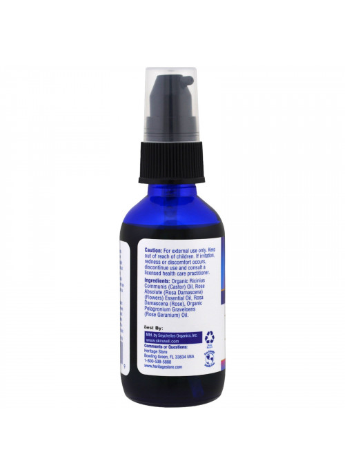 Heritage Store, Rose Castor Oil Serum, 2 fl oz (60 ml)