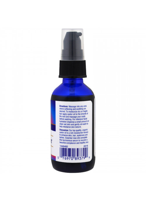 Heritage Store, Rose Castor Oil Serum, 2 fl oz (60 ml)