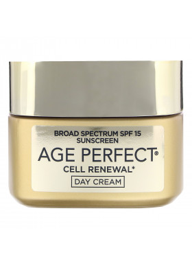 L'Oreal, Age Perfect Cell Renewal, Skin Renewing Day Cream Moisturizer, SPF 15, 1.7 oz (48 g)