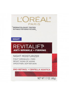 L'Oreal, Revitalift Anti-Wrinkle + Firming, Night Moisturizer, 1.7 oz (48 g)