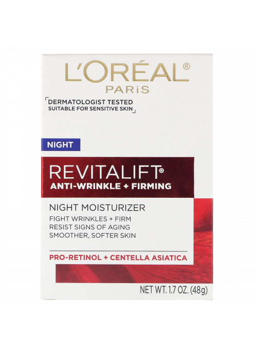 L'Oreal, Revitalift Anti-Wrinkle + Firming, Night Moisturizer, 1.7 oz (48 g)