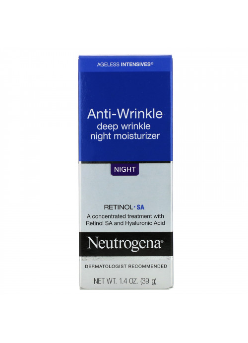 Neutrogena, Anti-Wrinkle Deep Wrinkle Night Moisturizer, Night, 1.4 oz (39 g)