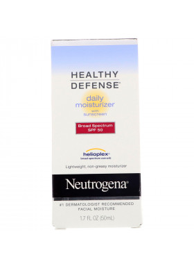 Neutrogena, Healthy Defense, Daily Moisturizer with Sunscreen, Broad Spectrum SPF 50, 1.7 fl oz (50 ml)