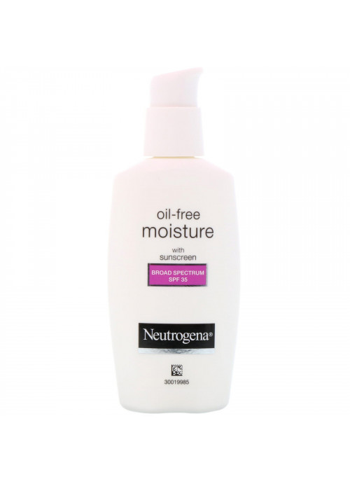 Neutrogena, Oil Free Moisture, Facial Moisturizer with UVA/UVB Protection, Broad Spectrum SPF 35, 2.5 fl oz (73 ml)