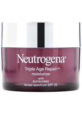 Neutrogena, Triple Age Repair, Moisturizer with Sunscreen, Broad Spectrum SPF 25, 1.7 oz (48 g)