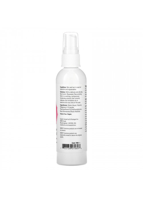 Now Foods, Solutions, Rosewater Rejuvenating Spray, 4 fl oz (118 ml)