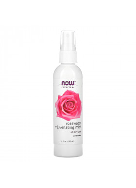 Now Foods, Solutions, Rosewater Rejuvenating Spray, 4 fl oz (118 ml)