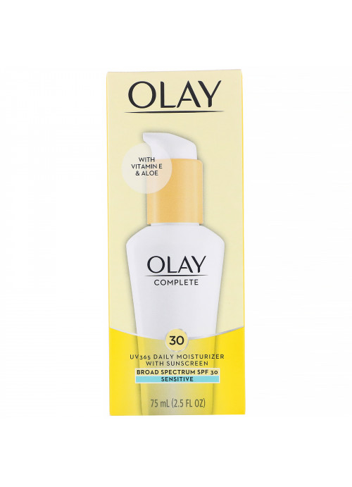 Olay, Complete, UV365 Daily Moisturizer, SPF 30, Sensitive,  2.5 fl oz (75 ml)